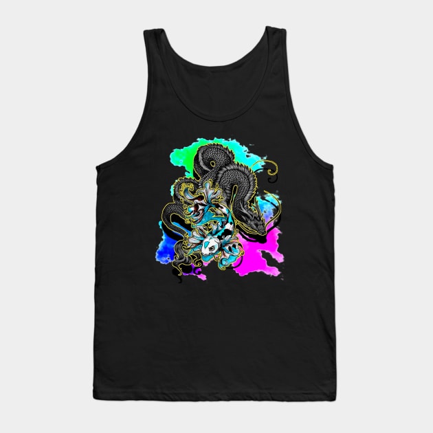 El pez y el dragon Tank Top by PixeL-gLosS